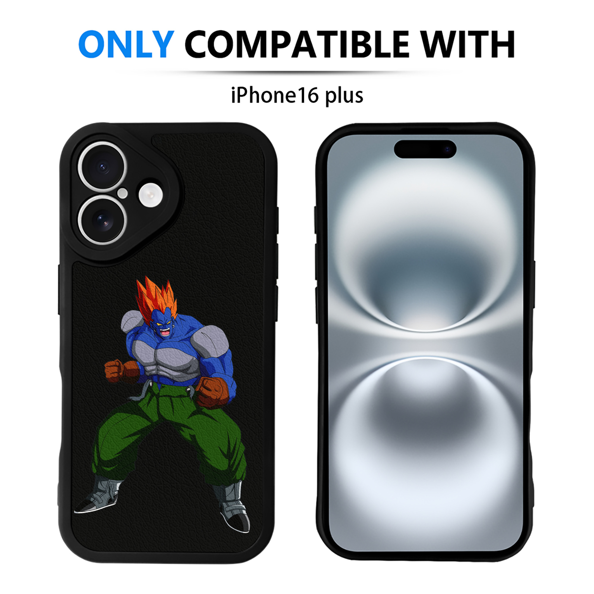 （画像用） ドラゴンボール DRAGON BALL 【iPhone 16シリーズ対応】シリコンスマホケース（レザー調） 材質：シリコン